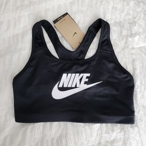 Black, Nike Swoosh Bra, Medium, NWT